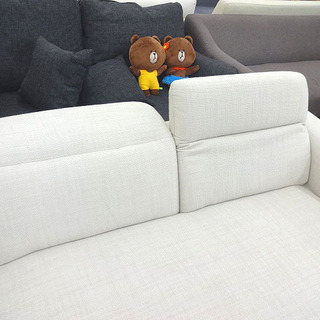 札幌 引き取り ニトリ カエルム L字ソファ/コーナーソファ 布張り ヘッドレスト クッション付き