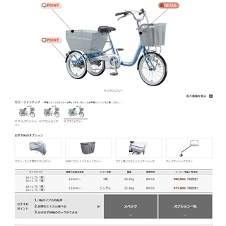 BRIDGESTONE WAGON ブリヂストン ワゴン 大人用　三輪自転車 BRIDGESTONE (関東、東海、関西のみ配達可能) ブリヂストン 大人