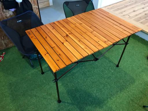コールマン テーブル ウッド 美品 一回使用