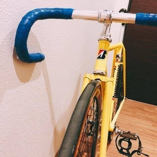 ブリヂストン ピスト フレーム、フォーク、サドル、ニットーハンドルセット