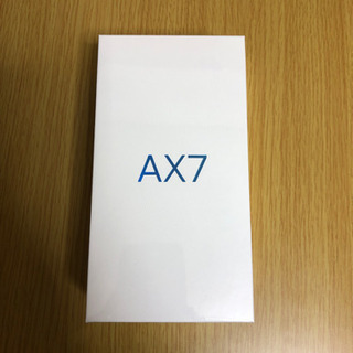 OPPO AX7 ブルー SIMフリー 新品未使用品！