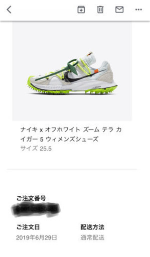 NIKE ナイキ オフホワイト ズームガイガー 25