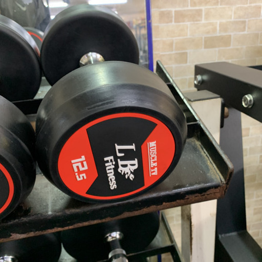 高級ラバーダンベル 12.5kg 2個 BULL ダンベル 24kg 2個セット ジム用