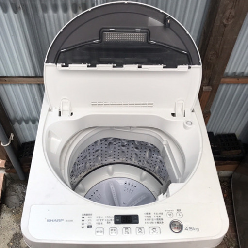 SHARP シャープ 4.5kg洗濯機 ES-G4E3-KW　＃家電