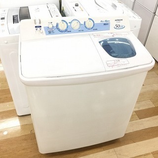 安心の6ヶ月保証付！2012年製HITACHI(日立)2層式洗濯機です。【トレファク 岸和田】の画像