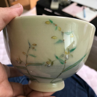 山川厳工房色絵茶碗 花木蘭142