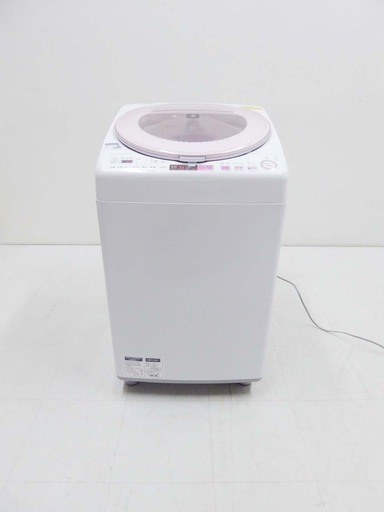 動作保証 SHARP シャープ 洗濯乾燥機 ES-TX8A-P 8キロ 2017年製