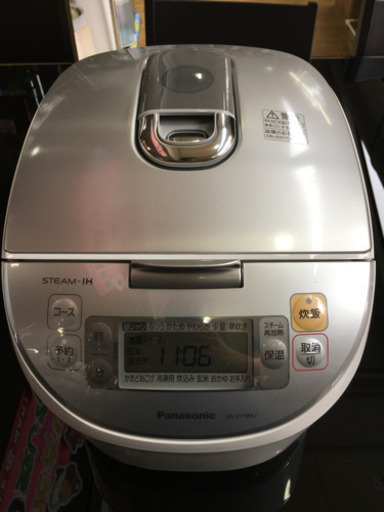 極美品 2016年製 Panasonic パナソニック 10合 一升炊き炊飯器 SR-SY185J ダイヤモンド大火力竃釜