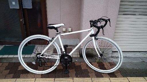 700c 2wayブレーキステムのロードバイク 21speed/ホワイト