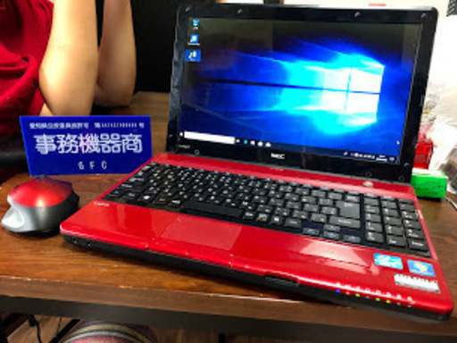 NEC【LM750/F】最強Core i7搭載おしゃれな赤いパソコン！マイクロソフトOffice認証済！