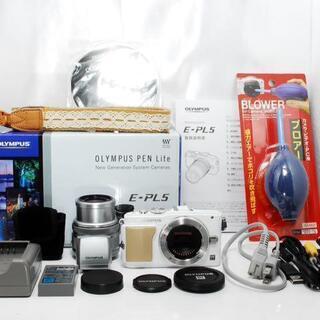 ✨自撮り✨ OLYMPUS PEN Lite E-PL5 レンズキット ホワイト ❤️自撮り