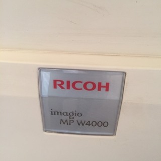 M1-412-0331 A2機 動作品 RICOH リコー MP-W4000 赤黒☆コピー＆プリンター