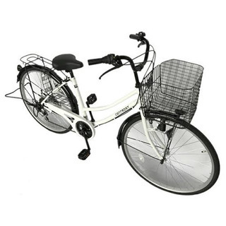 SGマーク付き  自転車 6段変速付き ホワイト SGマーク付き 自転車 6段変速付き ホワイト 【公式通販】