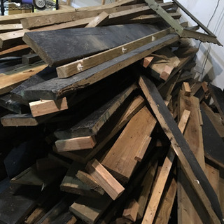 大量の木材(中古) 足場板と根太