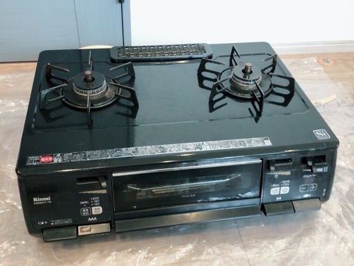 ☆美品 Rinnai 二口ガスコンロ KGM63VT-TB