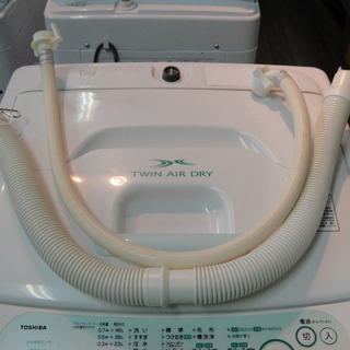 2009年製　東芝　全自動洗濯機　AW-305（W)　５㎏　ステンレス槽　分解清掃済み