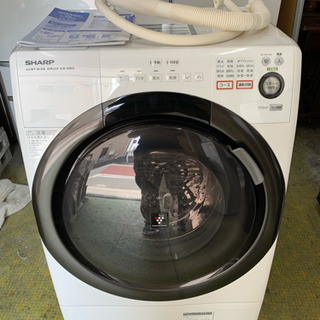 洗濯機 SHARP ドラム洗濯機 6㎏/3kg ES-S60-WL 2013年 洗濯乾燥