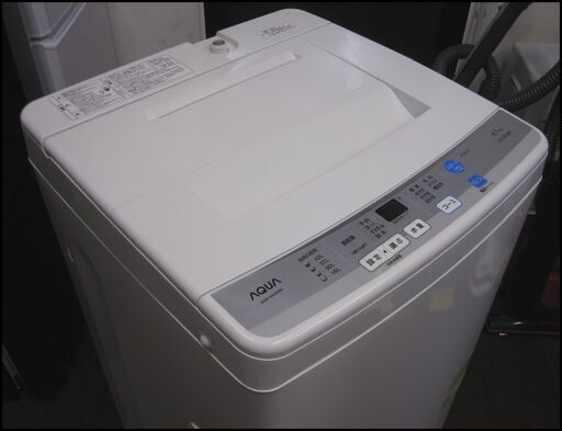増税前！お買徳！9720円 AQUA 全自動電気洗濯機 4.5㎏ AQW-S45D 16年製