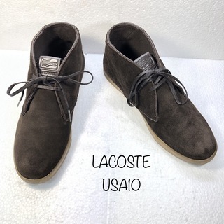 【LACOSTE】ラコステ メンズチャッカブーツ　スエード UK...