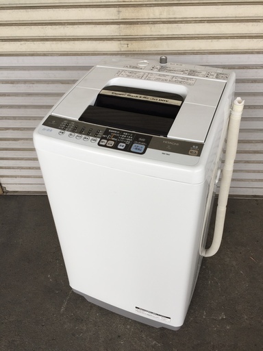 日立 7.0kg 全自動洗濯機（ピュアホワイト）HITACHI　白い約束 NW-7MY-W