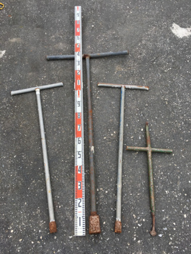 水道 工具 マンホール起し 一式