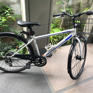 中古車　クロスバイク　COMFORTSPORTS　700C　6段変速　美品 クロスバイク COMFORTSPORTS CRT700C 6段変速 ブルー 配送無料