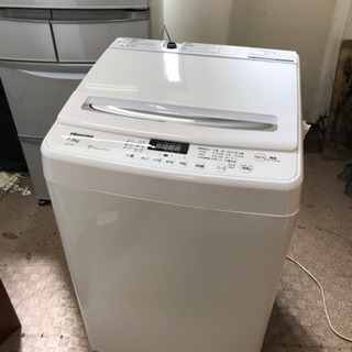 Hisense 7.5キロ 洗濯機 2018年製