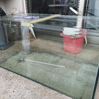 90cm水槽　オーバーフロー　水槽台など