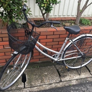 【chariyoshy出品】シルバー 27インチ 中古自転車
