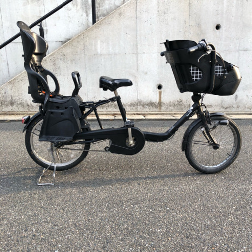 美品 黒 2017年式 電動自転車 パナソニック ギュット 大容量バッテリー