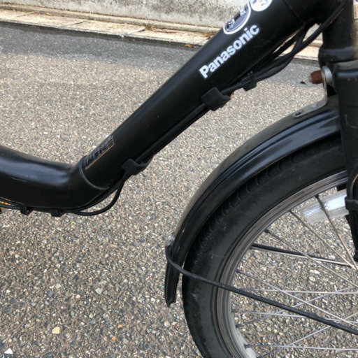 美品 黒 2017年式 電動自転車 パナソニック ギュット 大容量バッテリー