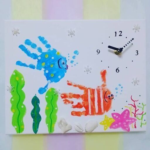 夏の手形アート時計を作ろう めぐ 東武宇都宮のワークショップのイベント参加者募集 無料掲載の掲示板 ジモティー