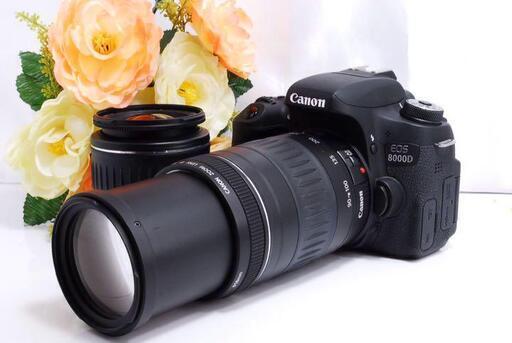 【高画質！】キャノン Canon EOS 8000D ダブルレンズ セット