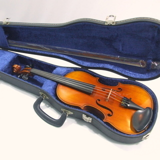 メンテ済み スズキバイオリン No360 分数 3/4 1981年 英国 GLASSER 弓 アジャスター内臓テールピース ナイロン弦 虎杢 手渡し 全国発送対応