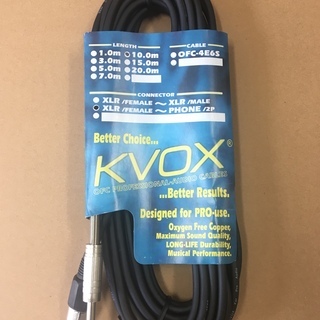 kvox マイクケーブル10M（キャノン↔︎フォーン）新品