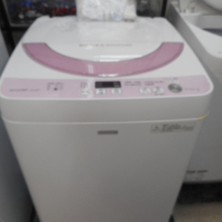 美品！ 2016年製 SHARP 全自動洗濯機 ES-G55RC-P