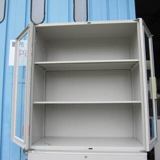 上下書庫セット 両開き/3段ラテラル イトーキ製シンライン