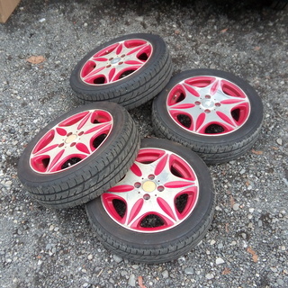 15インチ　アルミホイール　和道椛　5J　オフセット45　ワゴンRムーヴタントなど　軽サイズ　