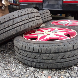 15インチ　アルミホイール　和道椛　5J　オフセット45　ワゴンRムーヴタントなど　軽サイズ　