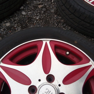 15インチ　アルミホイール　和道椛　5J　オフセット45　ワゴンRムーヴタントなど　軽サイズ　