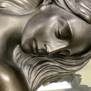 J106　 Dal Torrione 銅像ガラステーブル 希少品