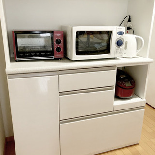 食器棚 キッチンボード ニトリ 120cm ホワイト