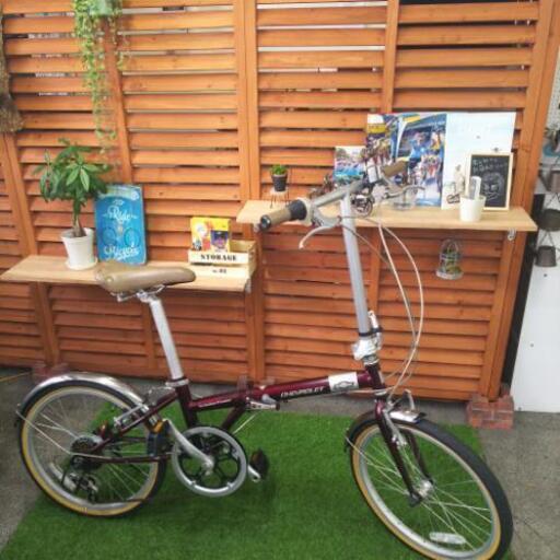 中古 折りたたみ自転車 シボレー ボルドー