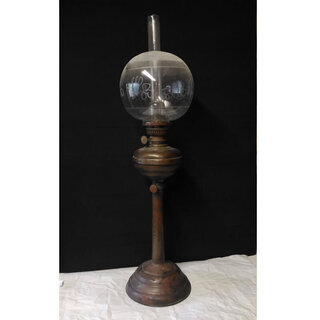 c028 ランプ 古いランプ ガラスランプ 置きランプ 飾りランプ