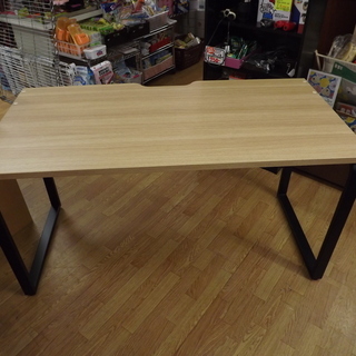 デスク　机　フリーデスク　オフィース用家具　アイアンフレーム　幅：１４０ｃｍ　札幌　西岡店 デスク 机 フリーデスク オフィース用家具 アイアンフレーム 幅