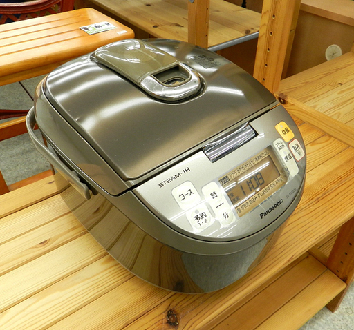 Panasonic 炊飯器 5.5合 ジャー 2013年製 スチーム IH SR-SY102J ☆ PayPay(ペイペイ)決済可能 ☆ 札幌市 北区 屯田
