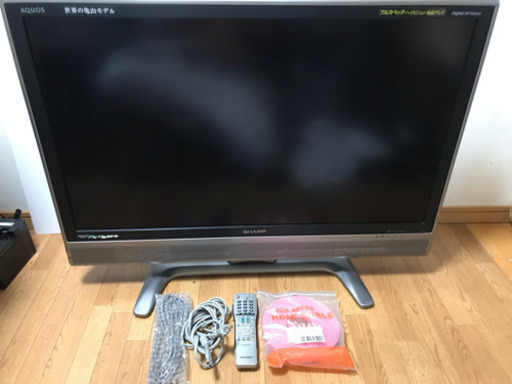 08年製 SHARP AQUOS 37v型 フルハイビジョン液晶テレビ LC-37EX5 動作確認済