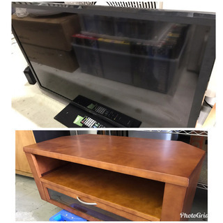 最終セール‼️シャープ LED AQUIS 40インチ 液晶テレビ 2014年 外付けHDD録画対応機種 プラス テレビボード 最終セール‼️シャープ LED AQUIS 40インチ 液晶テレビ 2014年 外付け