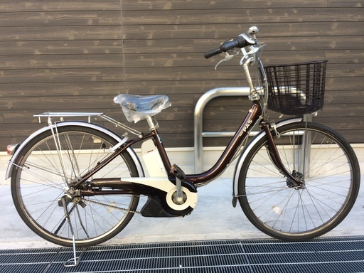 地域限定　ヤマハ　パス　新基準　子供乗せ　8,1AH　茶色　アシスタ　ビビ　神戸市　電動自転車