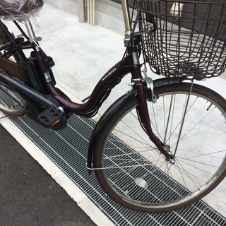 地域限定送料無料　パス　ナチュラ　12,3AH　子供乗せ　紫　神戸　電動自転車 地域限定送料無料 ヤマハ パス ナチュラ 新基準 子供乗せ 8,7AH 茶